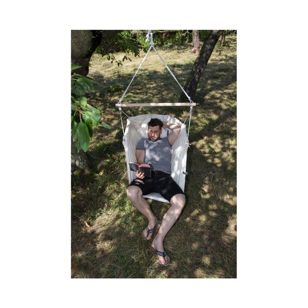 Krémová hojdačka pre dospelých so zavesením do stropu Hojdavak Maxi-image-2