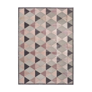 Sivo-ružový koberec Universal Farashe Triangle, 160 x 230 cm