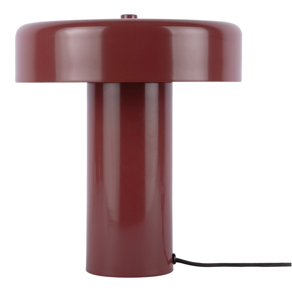 E-shop Vínovočervená kovová stolová lampa (výška 26 cm) Riqueza Palo – Leitmotiv