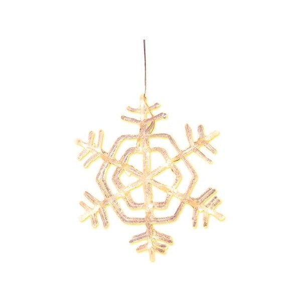 Závesná svietiaca hviezda Best Season Crystal Snowflake, 30 cm