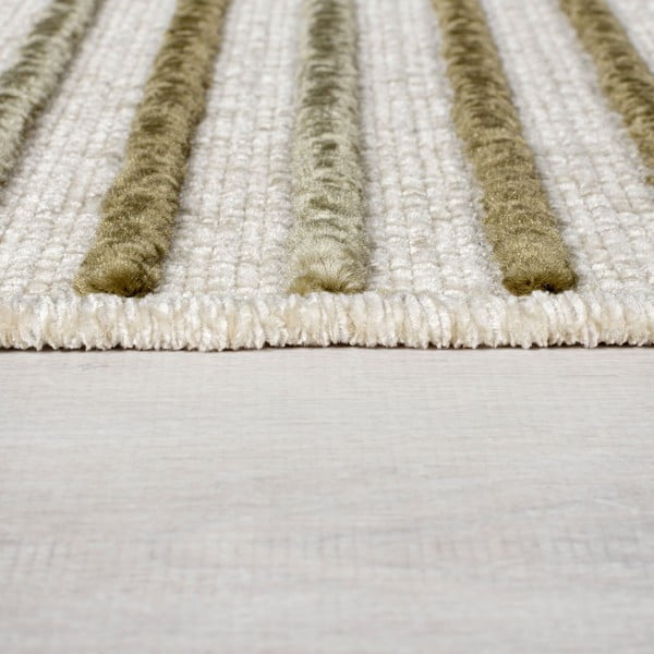 Zelený umývateľný koberec zo ženilky 200x320 cm Elton – Flair Rugs-image-4