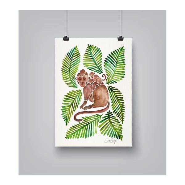 Plagát Americanflat Monkeys, 30 x 42 cm