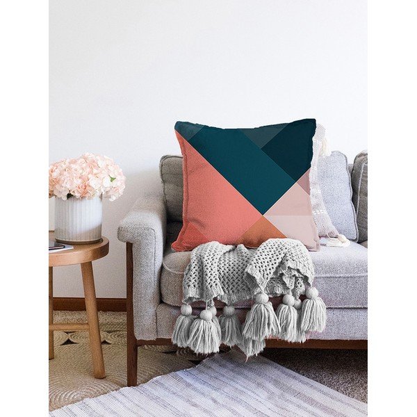Obliečka na vankúš s prímesou bavlny Minimalist Cushion Covers Triangles, 55 x 55 cm-image-2