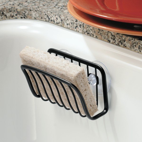 Čierny kovový držiak s prísavkami iDesign Axis, 6,5 x 14 cm-image-3