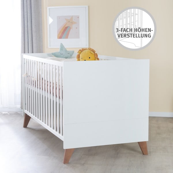 Postieľka v bielo-prírodnej farbe 70x140 cm Ole – Roba-image-1