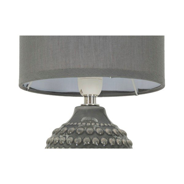 Sivá keramická stolová lampa s textilným tienidlom (výška  30,5 cm) Points – Mauro Ferretti-image-4