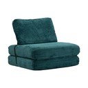 Zelenomodré rozkladacie kreslo z textílie buklé Faster – Mauro Ferretti