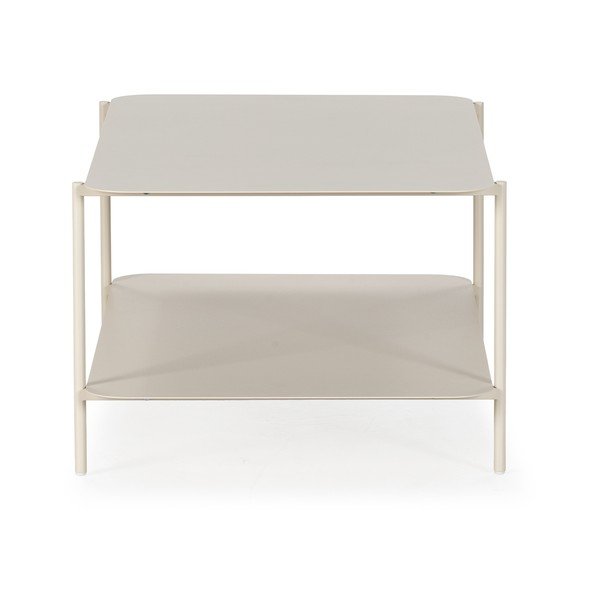 Krémovobiely kovový konferenčný stolík 58x90 cm Beatrix – MOME-image-2