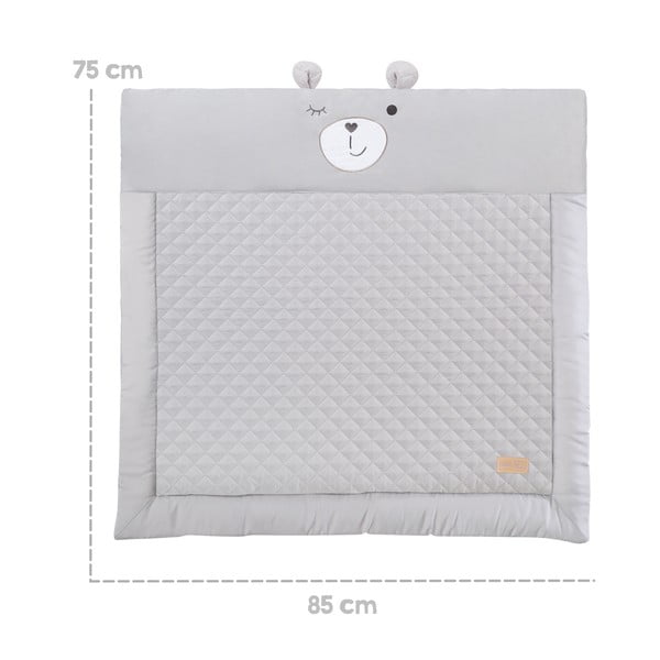 Sivá detská hracia podložka 75x85 cm Style – Roba-image-4