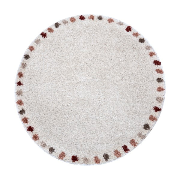 Krémovobiely koberec Mint Rugs Essential Holy, ø 160 cm