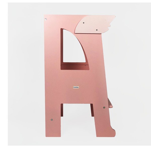 Ružová učiaca veža Montessori - Rocket Baby-image-1