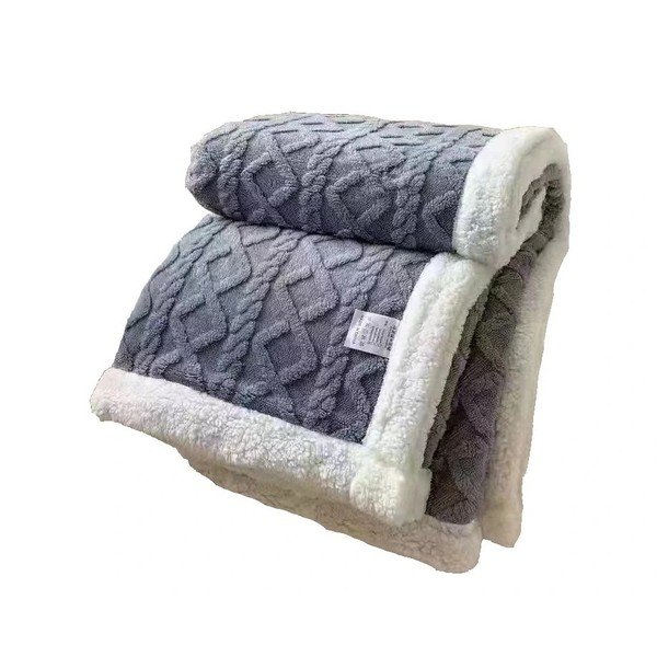 Sivá deka s baránkom 150x200 cm Island – My House-image-1