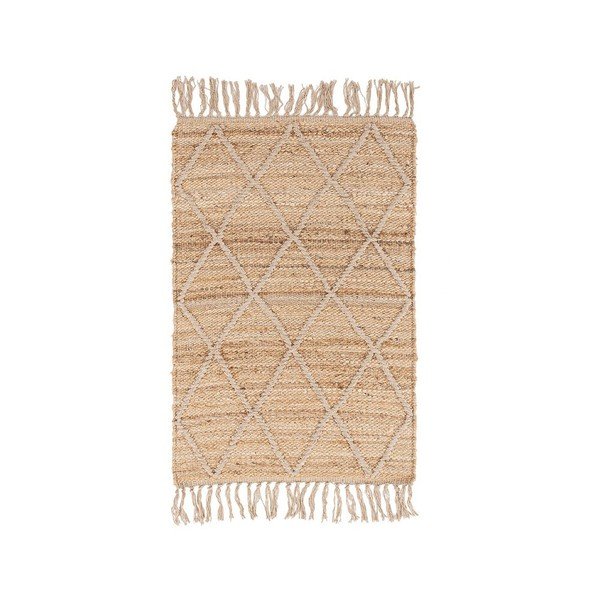 Ručne tkaný jutový koberec v prírodnej farbe 60x90 cm Shaila – Yes Everyday