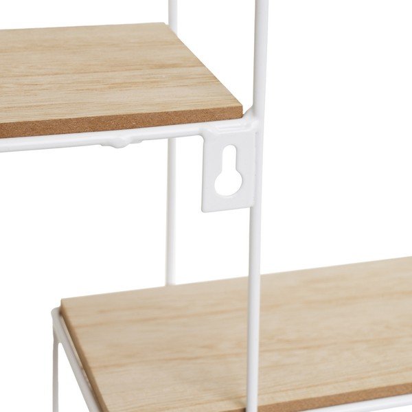 Poschodová polica v bielo-prírodnej farbe 50 cm – Casa Selección-image-1