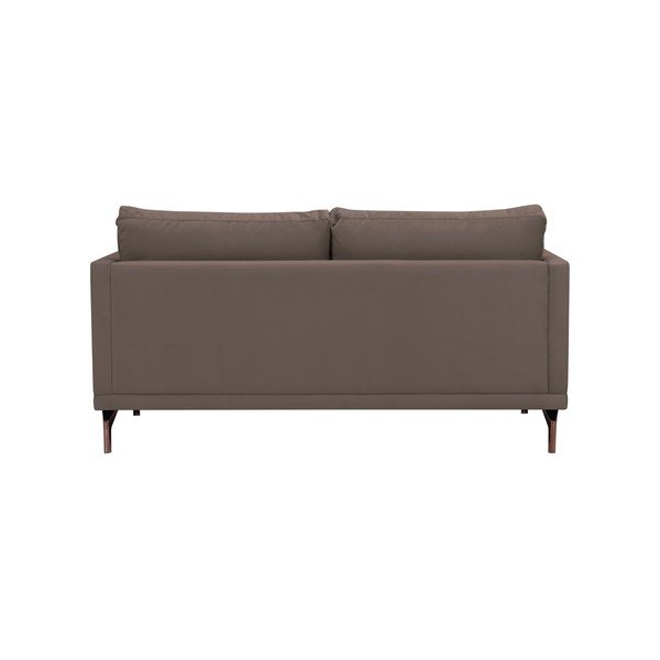 Hnedá dvojmiestna pohovka s podnožou v zlatej farbe Windsor & Co Sofas Jupiter-image-3