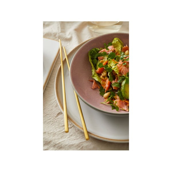 Jedálenské paličky v zlatej farbe so stojanom Bitz Brass-image-1