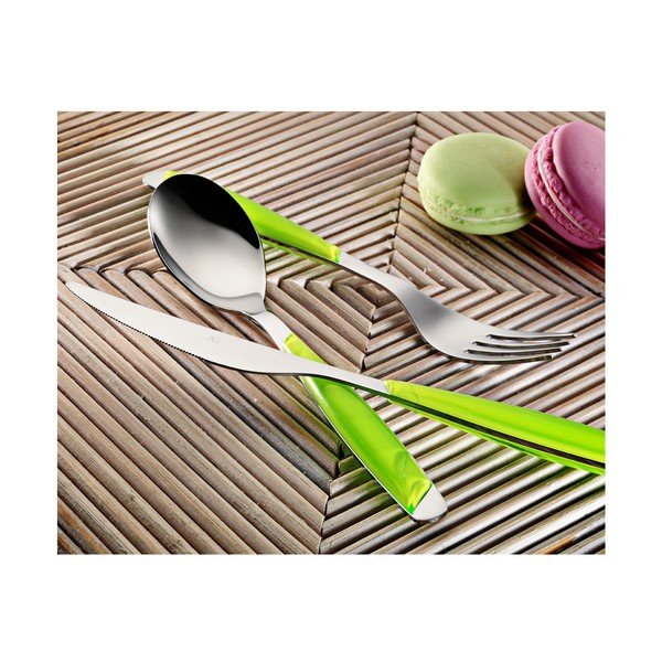 Príbor Zelené retro, 30 ks