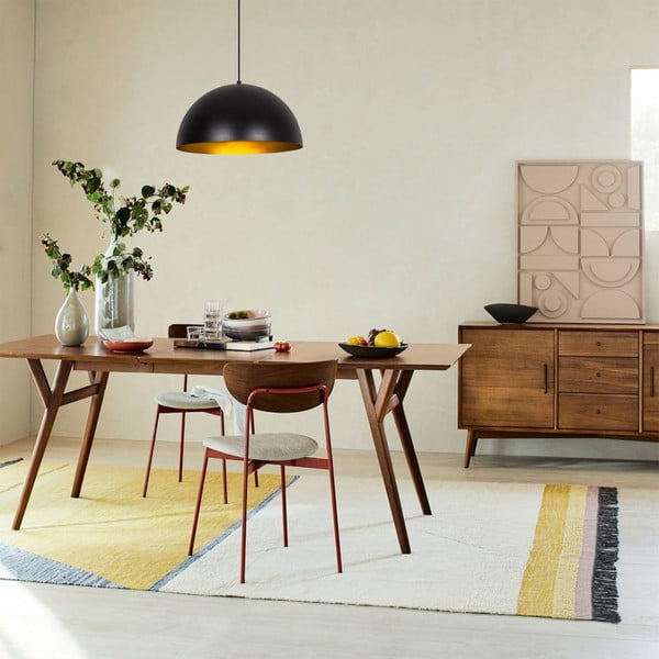 Čierne závesné svietidlo s kovovým tienidlom ø 40 cm Coppa – Opviq lights-image-1