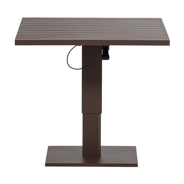 Kovový záhradný jedálenský stôl 80x100 cm Tesso – WOOOD-image-2