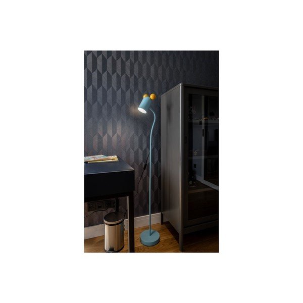 Svetlomodrá stojacia lampa s kovovým tienidlom (výška 133,5 cm) Mouse – GTV-image-2