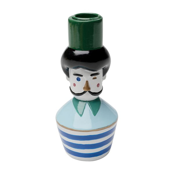 Polyresinový svietnik Monsieur Mustache – Kare Design