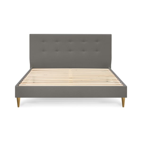 Tmavosivá dvojlôžková posteľ Bobochic Paris Rory Light, 180 x 200 cm-image-2