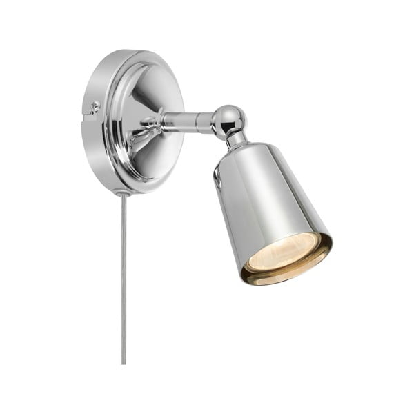 Nástenné svietidlo do zásuvky v striebornej farbe Tiny – Markslöjd