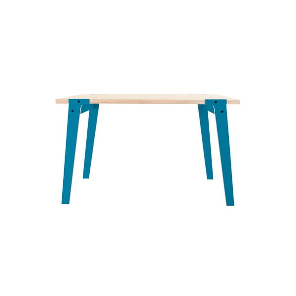 Modrý jedálenský/pracovný stôl rform Switch, doska 122 x 63 cm