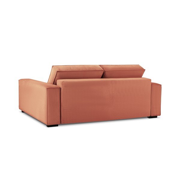Ružová menčestrová rozkladacia pohovka Mazzini Sofas Azalea-image-4