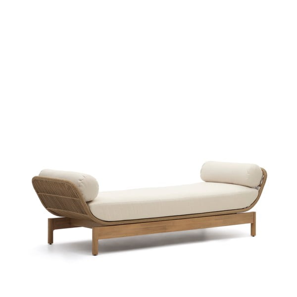 Záhradná pohovka z masívu akácie v krémovo-prírodnej farbe Catalina – Kave Home-image-2