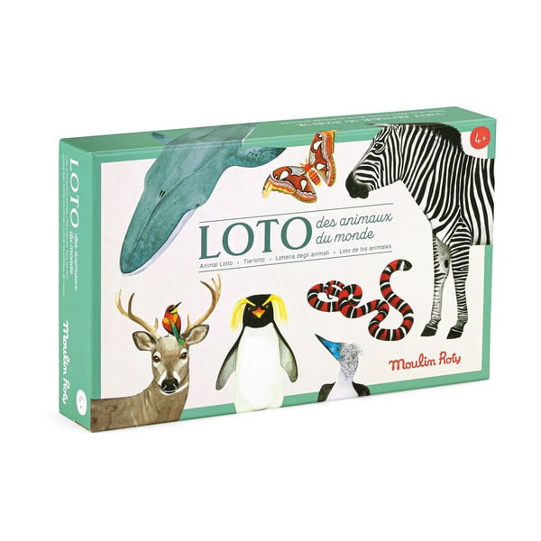Spoločenská hra Loto Zvieratká - Moulin Roty-image-1