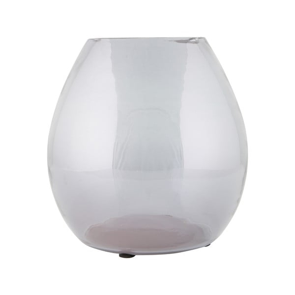 Svetlosivá sklenená váza BePureHome Simple, Ø 20 cm