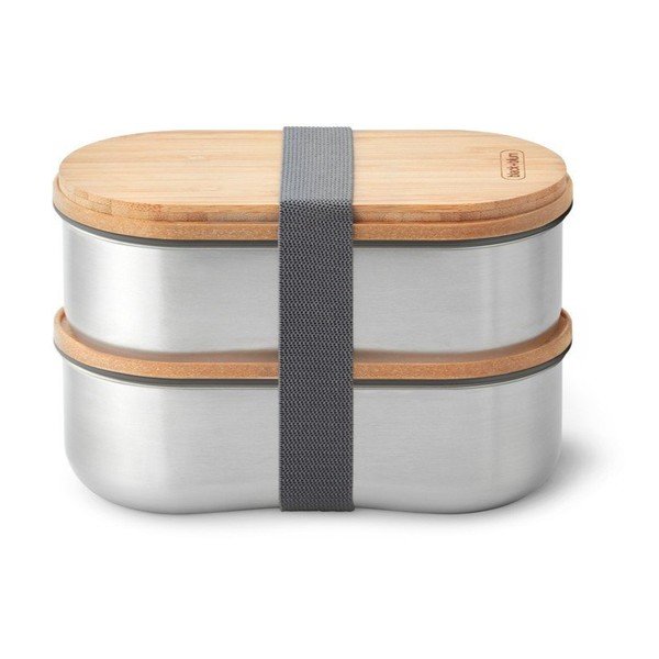 Delený desiatový box 2 ks Bento – Black + Blum