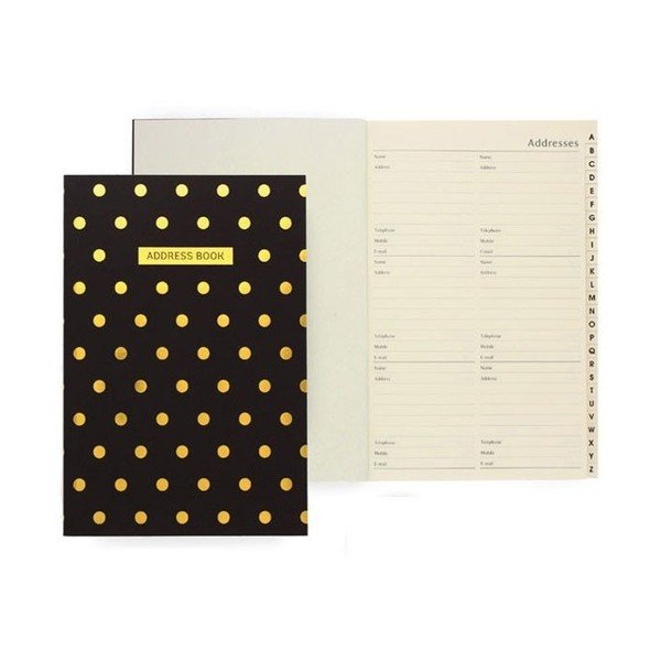Adresár Go Stationery Midi Polka Black-image-1