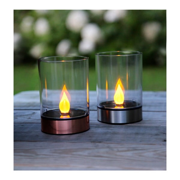 Záhradné svetlo Solar Energy Garden Light Candle Rose-image-2