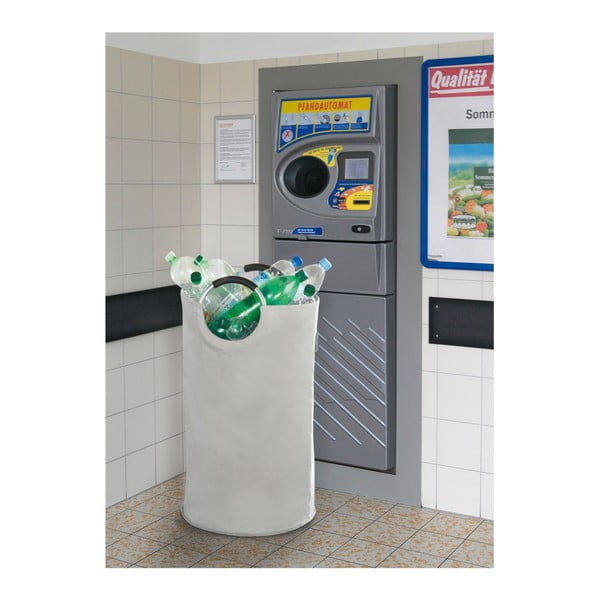 Biely textilný odpadkový kôš na triedený odpad 69 l Jumbo – Wenko-image-1