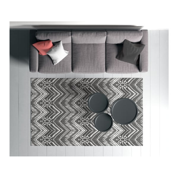 Čierno-biely koberec Oyo home Suzzy Cissmoneto, 140 x 220 cm