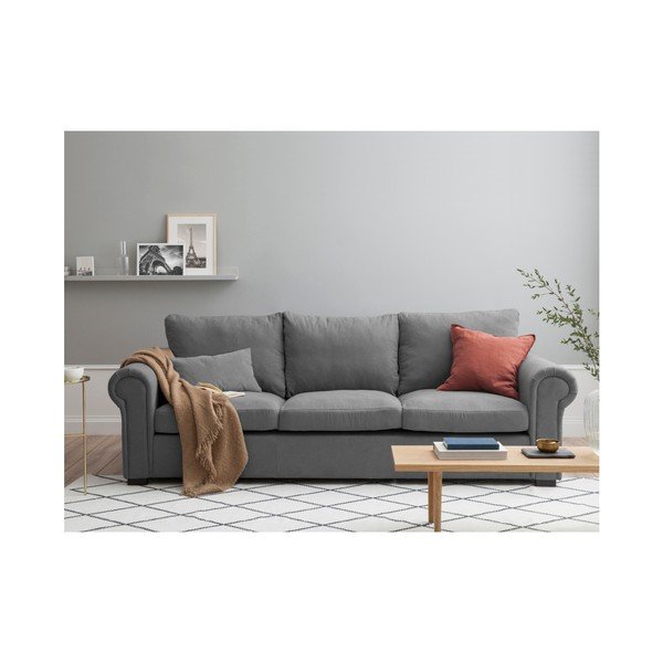 Sivá pohovka Windsor & Co Sofas Hermes, 245 cm-image-4