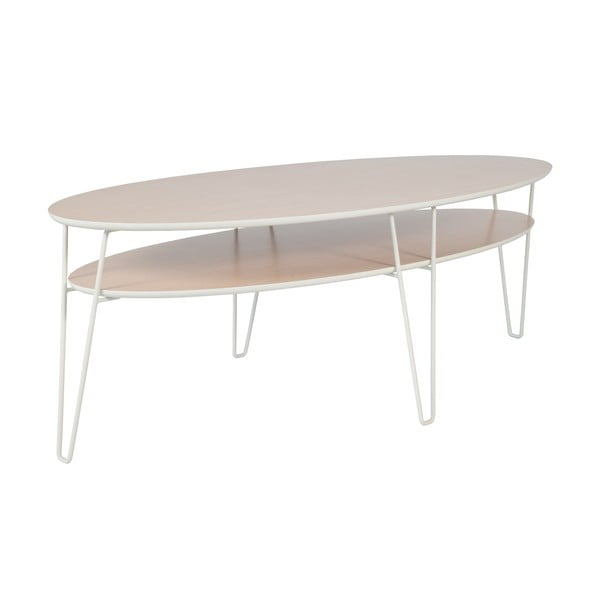 Konferenčný stolík s bielymi nohami RGE Leon, šírka 150 cm
