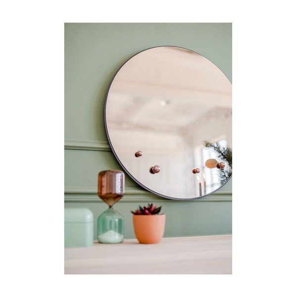 Zrkadlo v bronzovej farbe EMKO Dew, ø 70 cm-image-1