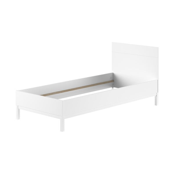 Biela detská posteľ z borovicového dreva bez roštu 90x200 cm Eva – Vipack