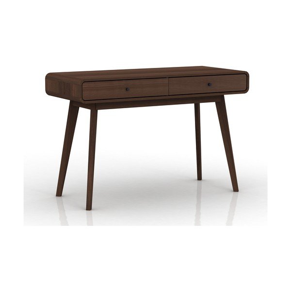 Pracovný stôl v dekore orecha 50x120 cm Cassie – Støraa-image-1