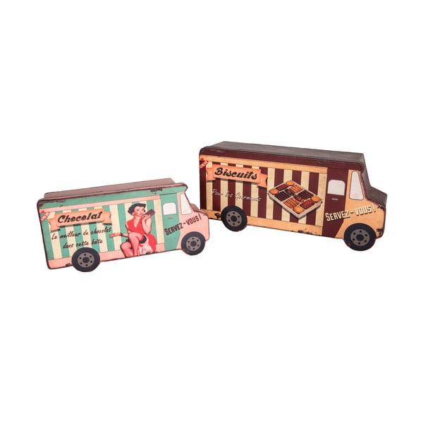Sada 2 boxov Antic Line Biscuit Van