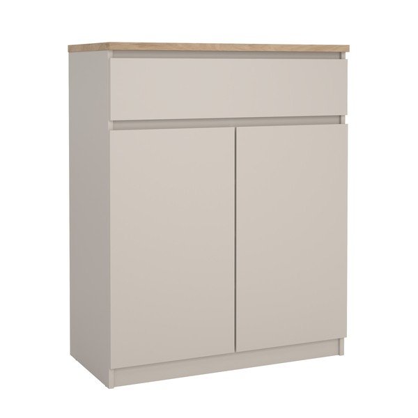 Krémovobiela komoda 80x100x40 cm Naia – Tvilum