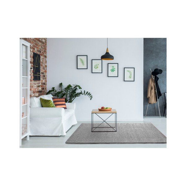 Sivý koberec Universal Liso Plata, 60 × 120 cm-image-1