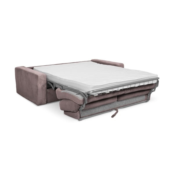 Staroružová menčestrová rozkladacia pohovka 195 cm Nona – Makamii-image-3