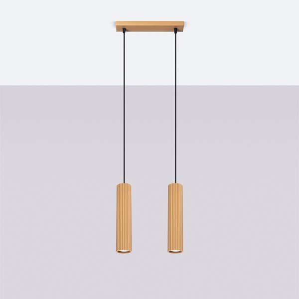 Závesné svietidlo v zlatej farbe Gleam – Sollux-image-4