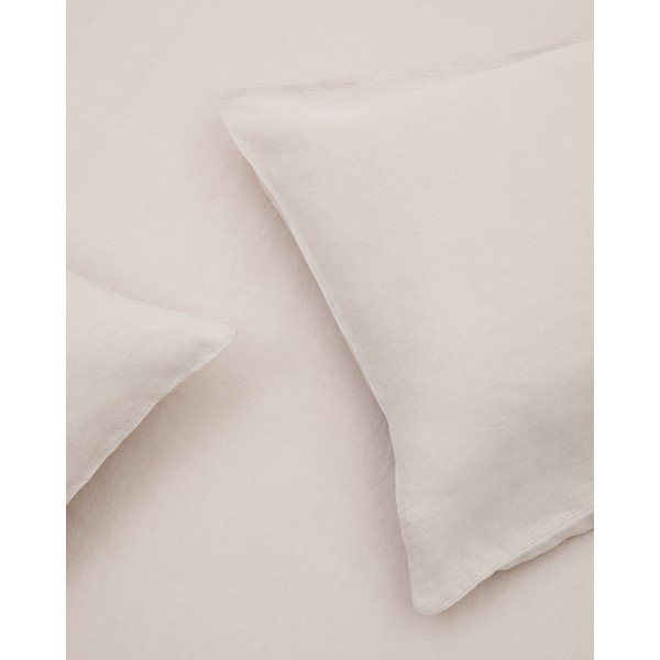 Obliečky sivobéžové na dvojlôžko/predĺžené s prímesou ľanu 260x240 cm Simmel – Kave Home-image-4