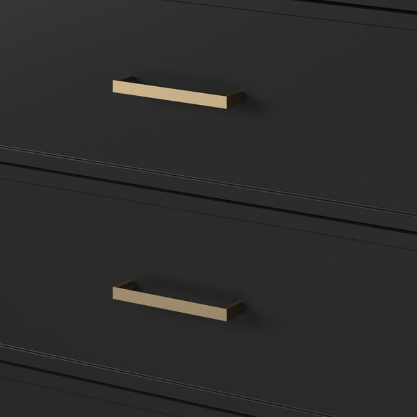 Čierna komoda CosmoLiving by Cosmopolitan Westerleigh, 144 x 85 cm-image-1