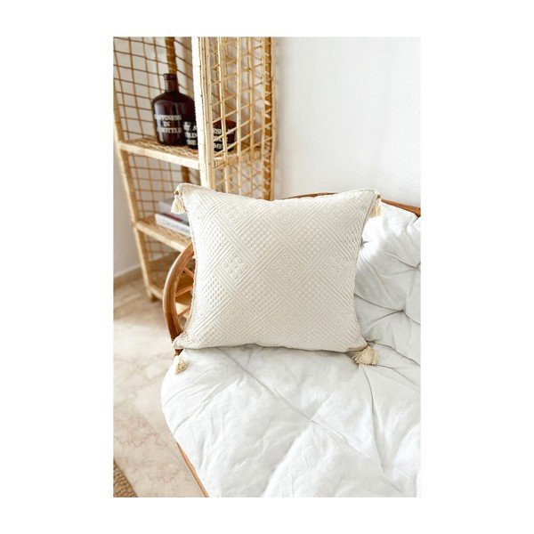 Obliečka na vankúš z bio bavlny 43x43 cm Natural - Mila Home-image-2